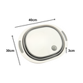 Collapsible Silicone Folding Bowl with Cutting Board OLPRO