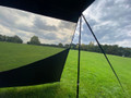 Pre-Loved Scenic Shade Campervan Canopy with PVC Window Charcoal | Lightly Used | 2011903616 OLPRO