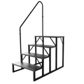 4 Step Ladder for Campervan/Caravan/ RV/ Hot Tub/ Pool with Handrail OLPRO Extra