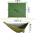 Portable Hammock with Canopy & Bug Net - Ideal for Camping swallowtail