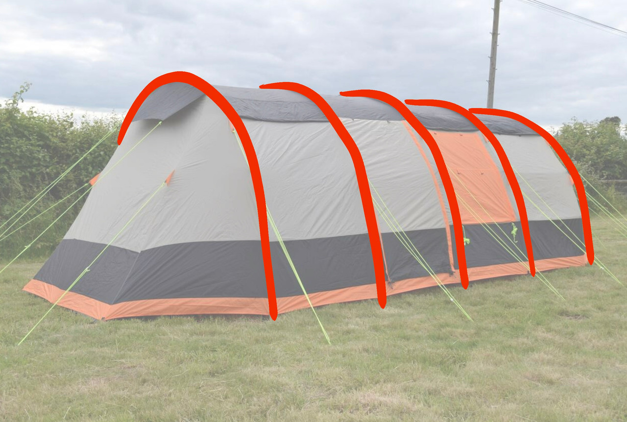 Wichenford 2.0/ Stafford 8.0 Fibre Glass Tent and Extension Pole