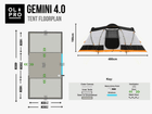 Gemini - 4 Berth Tent Footprint