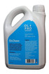 The rear of the OLChem - Toilet Fluid 2L by OLPRO showing the rear label with instructions and hazardous information.