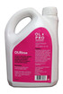 The rear of the bottle of OLRinse by OLPRO with its rear label showing the instructions, hazardous and other information.