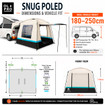 Snug Poled Tailgate Awning OLPRO