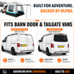 Snug Poled Tailgate Awning OLPRO