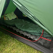 The OLPRO Gecko 350 Mummy sleeping bag in tent.