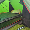The OLPRO Gecko 350 Mummy sleeping bag in tent.