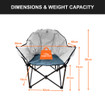 An image of the Olympus XL Camping Chair from OLPRO Measurements