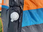 The single inflation point on the OLPRO Uno Breeze V2 Campervan Awning ,imageset:Orange