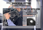 The Rear Single Seat Storage Organiser infographic depicting that the organiser has a universal that fits a variety of vehicles.