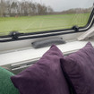 The OLPRO Dehumidifier Bag being used within a caravan pictured by the window of the caravan.