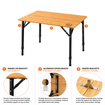 The OLPRO Bamboo Camping Table