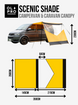 Scenic Shade Campervan Canopy with PVC Window OLPRO