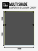 Rectangle Campervan Shade Canopy OLPRO