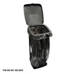 Collapsible Eco Folding Bin Frame OLPRO - bin lid open and black sack