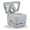 OLPRO 10 Litre Camping Toilet - showing lid and seat open