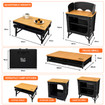 Bamboo 3 in 1 Folding Table/Storage Camping Cupboard OLPRO
