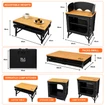 Bamboo 3 in 1 Folding Table/Storage Camping Cupboard OLPRO