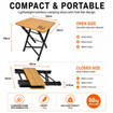OLPRO Bamboo Camping Stool 2 Fold 