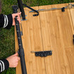 Bamboo Camping Table 4 Folding 90cm x 90cm OLPRO
