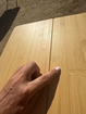 Pre-Loved Bamboo Camping Table 4 Folding 90cm x 90cm | Lightly Used, Small Mark | FU558R