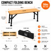 Folding Bamboo Bench Set of Two OLPRO