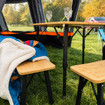 Folding Bamboo Bench Set of Two OLPRO