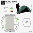 Defford 2 Berth Backpacking Tent OLPRO