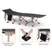 Single Portable Outdoor Military Sleeping Bed Camping Cot Black  Unbranded
