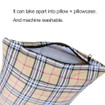 Desert&Fox Soft Flannel Camping Pillow - Lightweight & Washable Comfort 