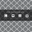 Reversible Outdoor Rug With Carry Bag 182 x 274 cm - Grey Outsunny
