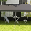 6m x 3m Garden Gazebo - Dark Grey Outsunny