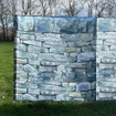 Stone Wall Folding Wooden Windbreaks 5 Pole
