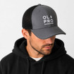 Grey Cap on man