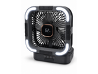 Solar Rechargeable camping fan with LED light