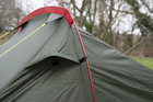 The OLPRO Solo Lightweight 1 Person Tent utilises lightweight alloy poles for weight reduction.