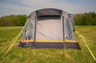 the front of the charcoal Loopo Breeze® v2 Inflatable Campervan Awning by OLPRO with its doors shut imageset:Charcoal