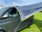 Image of Modern Shade Canopy grey with  Lime by OLPRO, close up of left roof light