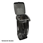 Collapsible Eco Folding Bin Frame OLPRO - bin lid open and black sack