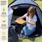 OLPRO Bamboo Camping Stool 2 Fold 