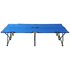 Double Camping Folding Cot Outdoor Portable Sunbed w/ Carry Bag, Blue  Unbranded