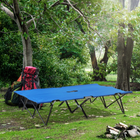 Double Folding Camping Cot with Carry Bag - Blue OLPRO Extra