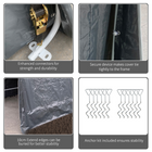 Storage Tent 2.8x2.4x2.4m - Dark Grey Outsunny