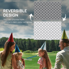 Reversible Outdoor Rug With Carry Bag 182 x 274 cm - Grey Outsunny