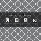 Reversible Outdoor Rug With Carry Bag 182 x 274 cm - Grey Outsunny