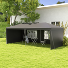6m x 3m Garden Gazebo - Dark Grey Outsunny