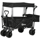 Outdoor Push Pull Wagon Stroller Cart with Canopy Top OLPRO Extra