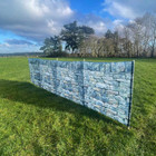 Stone Wall Folding Wooden Windbreaks 5 Pole