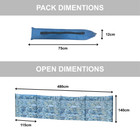Stone Wall Folding Wooden Windbreaks 5 Pole